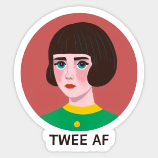 Twee AF • Original Fan Tribute Design Sticker